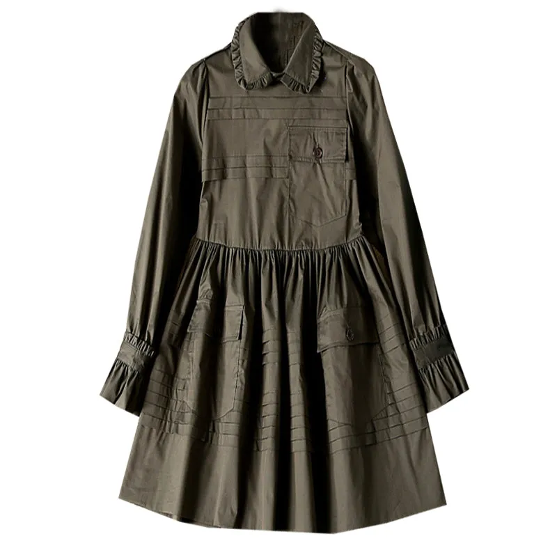 BBL DESIGN MINI SMOCK SHIRT DRESS