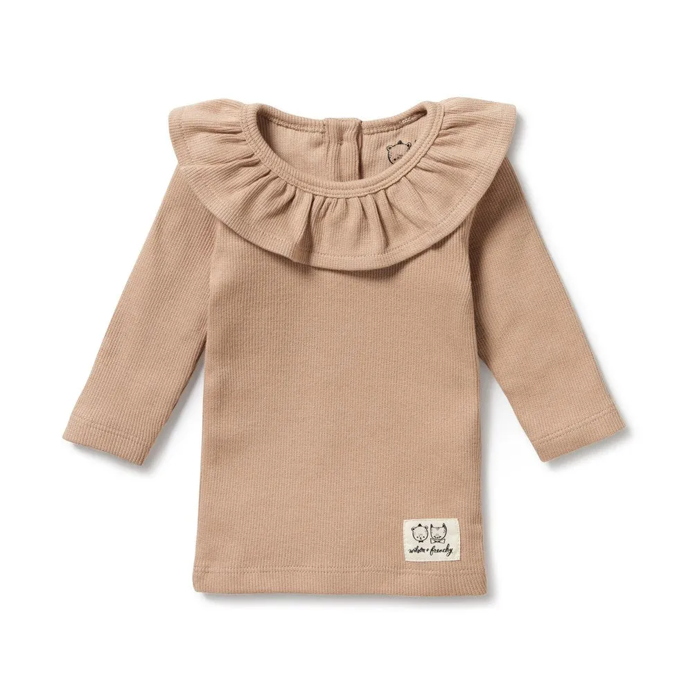 Fawn Organic Ruffle Top