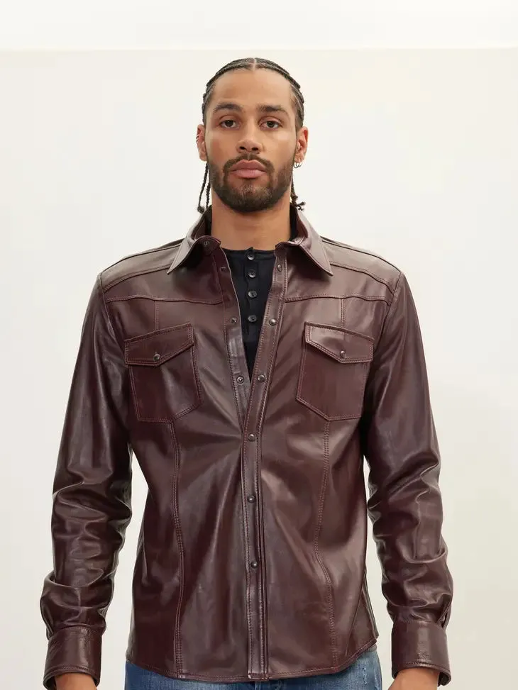 James Lambskin Shirt