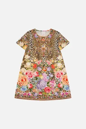 KIDS T-SHIRT DRESS WITH FLARE HEM 12-14 HEIRLOOM ANTHEM