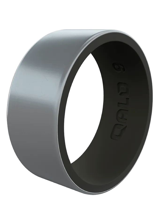 Men's Metallic Strata Silicone Ring