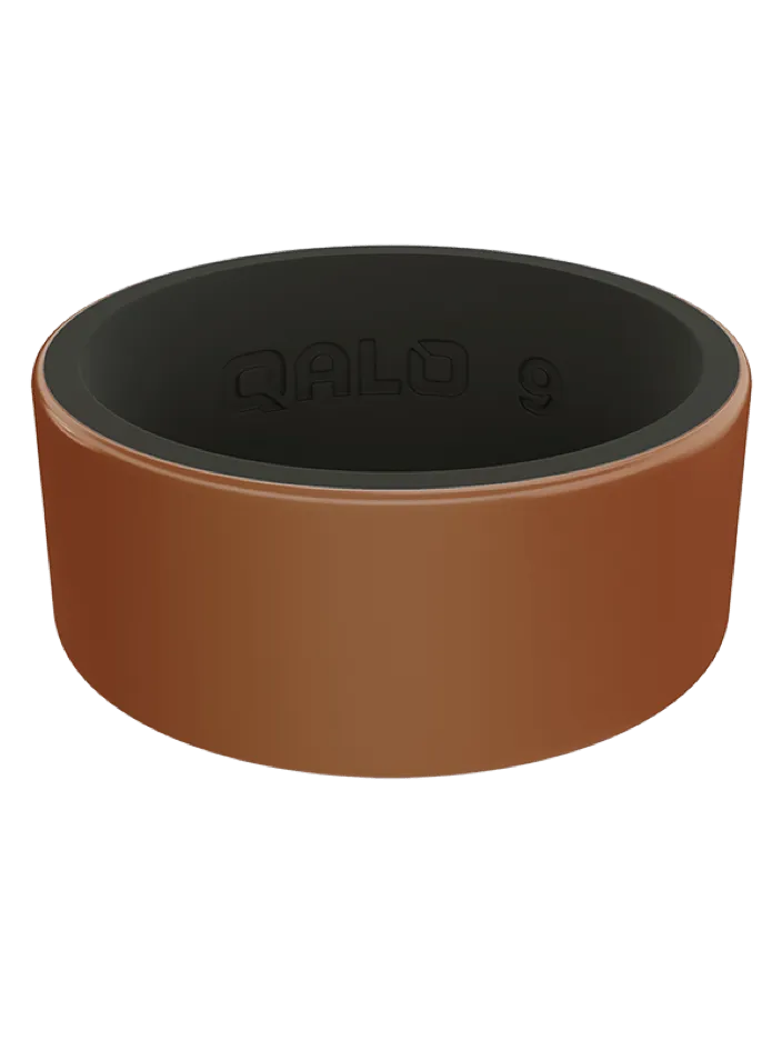 Men's Metallic Strata Silicone Ring