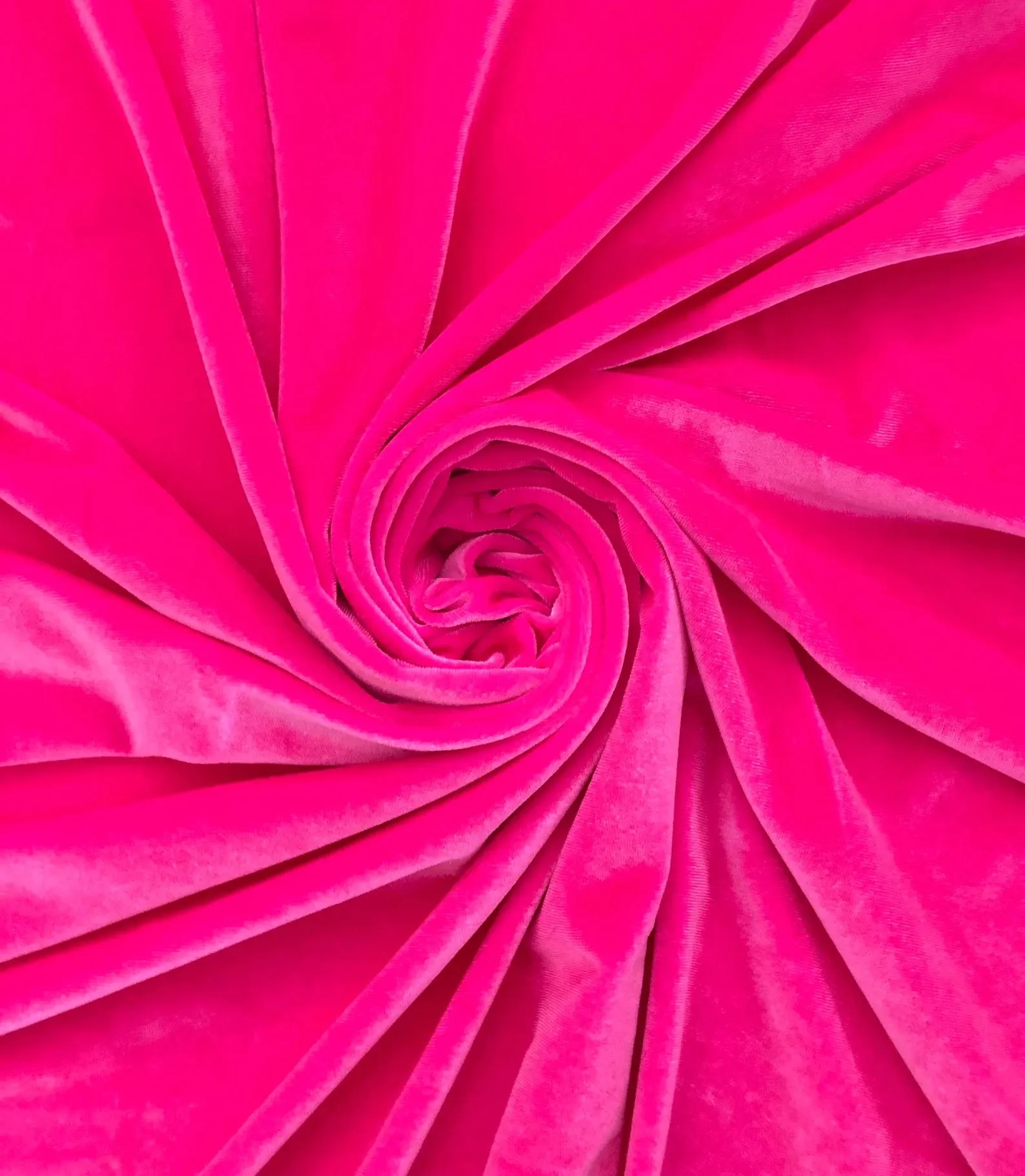 Skater Skirt - Neon Hot Pink Velvet