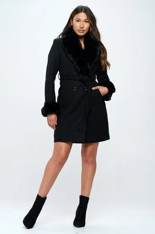 THE GLORIA FAUX FUR COAT